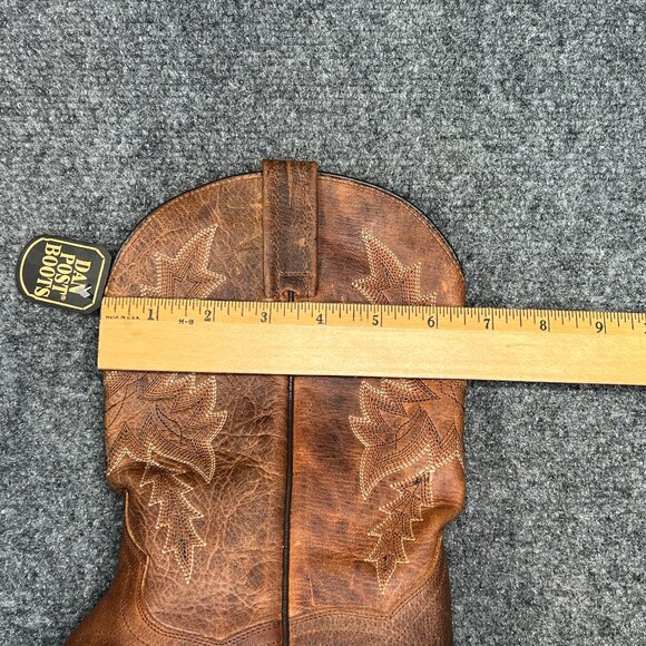 Dan Post Western Boots Women's Size 9 Brown Leather Snip Toe Cowboy Dancing Boot - Picture 14 of 16